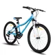 Junior hegyikerékpár Hiland Climber 24", 125-150 cm, sportnyereg, széles MTB-kormány, Shimano hátsó váltó, V-fékek, kettős falú alumínium felnik - fekete