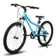 Junior hegyikerékpár Hiland Climber 24", 125-150 cm, sportnyereg, széles MTB-kormány, Shimano hátsó váltó, V-fékek, kettős falú alumínium felnik - fekete