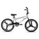 BMX kerékpár Hiland Redeem Ultimate 20", U-fék rendszer, 20 × 2,125" méretű széles gumiabroncsok, 360°-ban forgatható kormány, erős Hi-Ten acél váz - ezüst