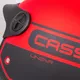 Motoros bukósisak Cassida Handy Plus Linear matt piros/fekete, polikarbonát héj, fényvisszaverő csíkok, mikrometrikus csat, ECE 22.06 tanúsítvány