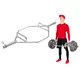 Hatszögletű olimpiai rúd inSPORTline Hexlif 140cm/50mm • 21,8kg • 200kg-ig  • szorítógyűrűkkel, 2 lehetséges fogáspozíció, trap bar markolat