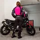 Női softshell motoros kabát W-TEC Alenalla - fekete-rózsaszín