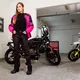 Női softshell motoros kabát W-TEC Alenalla - fekete-rózsaszín