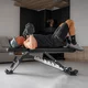 Állítható edzőpad inSPORTline X-NT FB40, GapFree rendszer, PVC kárpit, 10 állású háttámla, 3 üléspozíció, szilárd acélváz, szállítókerék