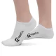 Antibakteriális bokazokni bambuszból 3 pár inSPORTline Silvatic Ankle AG+, unisex, kényelmes, rugalmas, antibakteriális - fekete - fehér