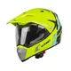 Bukósisak W-TEC Dualsport - Fluo Sárga-Kék - Fluo Sárga-Kék