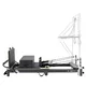 Pilates reformer inSPORTline Comfolder EVO, összecsukható szerkezet, 4 görgő a könnyű mozgatáshoz, karcolásálló váz, levehető háttámla, pilates doboz - bézs