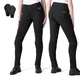 Női motoros leggings W-TEC Lukrecia Base, elasztikus, testhezálló szabás, sztreccs panelek, magas derékrész, W-TEC logó a zsebeken - fekete