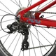 Junior kerékpár Kross LEVEL JR 1.0 24" Gen 007, előkészítés csomagtartóhoz, V-fékek, WANDA gumik, SELLE ROYAL nyereg - piros / tengeri / fényes