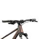Hegyi kerékpár Kross Level X100  29"  2026, SR Suntour XCM 32 DS rugózó villa, Shimano MT200 hidraulikus tárcsafékek,  VELO Double Density markolatok - szürke / barna / matt
