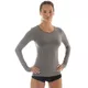 Női hosszú ujjú trikó Brubeck - szürke - szürke