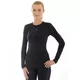 Unisex hosszú ujjú póló Brubeck Base Layer, fokozott szellőzés, antibakteriális és antiallergén - grafit