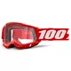 Motocross szemüveg 100% Accuri 2 - Mifflin sötétkék, átlátszó plexi