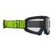 Gyerek motokrossz szemüveg Alpinestars Vision Youth, rugalmas és könnyű keret, kétrétegű archab, keretbe integrált szellőzőnyílások - Hollow fekete antracit/sárga fluoreszkáló, átlátszó plexi