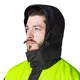 Motoros esőkabát W-TEC Rinstop, állítható ujjak, összehajtható, kopásálló, húzózsinór, Visionight fényvisszaverő elemek - fekete-fluo