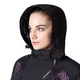 Női softshell motoros kabát W-TEC Annorack Lady, AirVent rendszer, Visionight fényvisszaverő elemek, szélálló softshell anyag, Air Mesh hálós bélés - fekete-homokszínű