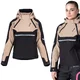 Női softshell motoros kabát W-TEC Annorack Lady, AirVent rendszer, Visionight fényvisszaverő elemek, szélálló softshell anyag, Air Mesh hálós bélés - fekete-rózsaszín - fekete-homokszínű
