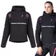 Női softshell motoros kabát W-TEC Annorack Lady, AirVent rendszer, Visionight fényvisszaverő elemek, szélálló softshell anyag, Air Mesh hálós bélés - fekete-rózsaszín - fekete-rózsaszín