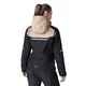 Női softshell motoros kabát W-TEC Annorack Lady, AirVent rendszer, Visionight fényvisszaverő elemek, szélálló softshell anyag, Air Mesh hálós bélés - fekete-homokszínű