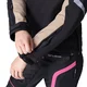 Női softshell motoros kabát W-TEC Annorack Lady, AirVent rendszer, Visionight fényvisszaverő elemek, szélálló softshell anyag, Air Mesh hálós bélés - fekete-homokszínű