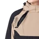 Női softshell motoros kabát W-TEC Annorack Lady, AirVent rendszer, Visionight fényvisszaverő elemek, szélálló softshell anyag, Air Mesh hálós bélés - fekete-homokszínű