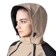 Női softshell motoros kabát W-TEC Annorack Lady, AirVent rendszer, Visionight fényvisszaverő elemek, szélálló softshell anyag, Air Mesh hálós bélés - fekete-homokszínű