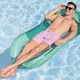 Felfújható matrac Bestway Aqua Lounge 160 x 84 cm, strapabíró anyag, háttámla és fejtámla, hálós anyag, biztonsági szelep - zöld