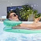 Felfújható matrac Bestway Aqua Lounge 160 x 84 cm, strapabíró anyag, háttámla és fejtámla, hálós anyag, biztonsági szelep - zöld