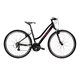 Női cross kerékpár Kross Evado 2.0 28" Gen 007, 21 sebességes Shimano hajtásrendszer, ZOOM 120E teleszkópos villa, Herrmans Oxy markolatok - fekete / rózsaszín / fényes