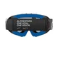 Gyermek motokrossz szemüveg Alpinestars Vision Mirror Youth, kétrétegű arcpárna, rugalmas keret, keretbe integrált szellőzőnyílás, 40 mm szövött pánt - Corp fekete, tükrös ezüstös plexi