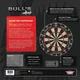 Szizál darts tábla Bull's Shark Pro II, vékony pengés drót, Rotate Fix Bracket rögzítő rendszer, tartós konstrukció, professzionális minőség