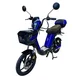 Elektromos robogó W-TEC E-Greta II 12Ah 18",  LED-es világítás, távirányító beépített riasztóval, áttekinthető digitális kijelző, 50 km hatótávolság - fekete - kék