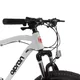 Mountain bike Olpran CANIS 27,5", 18 sebességes Shimano hajtás, könnyű alumínium váz, széles áttételtartomány, kiváló stabilitás,zökkenőmentes haladás - fehér/sötét petróleumszínű/sötétpiros