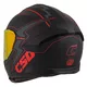 Motoros bukósisak Cassida Integral GT 2.1 Flash matt fekete/metál piros/sötét szürke, üvegszálas kompozit héj, SOS rendszer, ECE 22.06 típusjóváhagyás