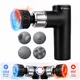 Hideg/meleg masszázspisztoly inSPORTline ChillFrost, 1800 mAh, 1600–2800 fordulat/perc, akár 6 mm lökethossz, 4 masszázsfej, 8 sebességfokozat - zöld - fekete