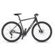 Gravel elektromos kerékpár 4EVER ENGRAVE FLAT 28", SHIMANO DEORE 1x11 váltórendszer, SCHWALBE G-ONE ALLROUND gumiabroncsok, SELLE ITALIA Q-BIK nyereg - bársony/metál bronz - titán/hologram
