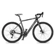 Gravel elektromos kerékpár 4EVER ENGRAVE PRO 28", beépített akkumulátor, SHIMANO GRX 1x11 egysebességes hajtásrendszer, SCHWALBE gumiabroncsok - titán/hologram - titán/hologram
