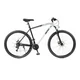Férfi hegyikerékpár Olpran ASTACUS Man 29", könnyű alumínium váz, Shimano alkatrészek, 21 fokozat, Shimano hátsó váltó, 160 mm-es tárcsák - szürke/sötétpiros