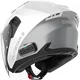 Motoros bukósisak headsettel SENA Outstar 2, Mesh Intercom 3.0, Wave Intercom, mikrométeres csat, második generációs HD hangszórók - fényes fehér
