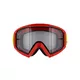 Motocross szemüveg RedBull Spect Whip,piros, átlátszó plexi, 100%-os UVA- és UVB-védelem, olaj- és zsírálló TPU keret
