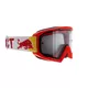 Motocross szemüveg RedBull Spect Whip,piros, átlátszó plexi, 100%-os UVA- és UVB-védelem, olaj- és zsírálló TPU keret