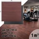Súlyzószőnyeg inSPORTline Luxteko Flat 100x100x1,5 cm, védi a padlót a sérülésektől, vízálló, könnyű karbantartás - fa