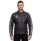 Férfi motoros bőrkabát W-TEC Sheawen Vintage - fekete