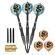 Darts nyílkészlet Shot Value Range Scimitar rozsdamentes acél/sárgaréz, 3 db, bordázott test, darts-karbantartó szerszám