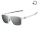 Polarizált napszemüveg Altalist Kay L1, ultra könnyű keret, széles látómező, karcolásgátló kezelés - fehér ezüst üveggel