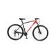 Férfi hegyikerékpár Olpran ASTACUS Man 29", könnyű alumínium váz, Shimano alkatrészek, 21 fokozat, Shimano hátsó váltó, 160 mm-es tárcsák - sötétpiros/fekete - sötétpiros/fekete