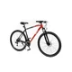 Férfi hegyikerékpár Olpran ASTACUS Man 29", könnyű alumínium váz, Shimano alkatrészek, 21 fokozat, Shimano hátsó váltó, 160 mm-es tárcsák - sötétpiros/fekete