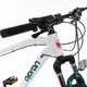 Mountain bike Olpran CANIS 27,5", 18 sebességes Shimano hajtás, könnyű alumínium váz, széles áttételtartomány, kiváló stabilitás,zökkenőmentes haladás - fehér/sötét petróleumszínű/sötétpiros