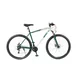 Férfi hegyikerékpár Olpran ASTACUS Man 29", könnyű alumínium váz, Shimano alkatrészek, 21 fokozat, Shimano hátsó váltó, 160 mm-es tárcsák - sötétpiros/fekete - szürke/petróleumszínű