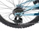 Gyermek teleszkópos kerékpár Olpran Vipera 20", 120-135 cm, 6 sebességes Shimano váltórendszer, első és hátsó V-fékek, Hi-Ten acélszerkezet - fehér/petrolkék